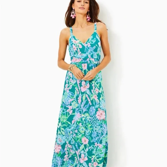 Lilly Pulitzer Blake Floral Maxi Dress - Picture 8 of 8